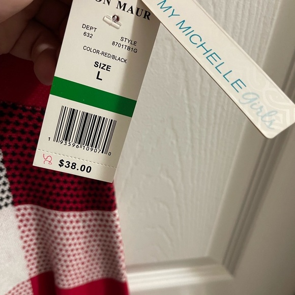 My Michelle Girls Plaid Checkered Dress - Red, Black, White - NWT - Picture 4 of 4